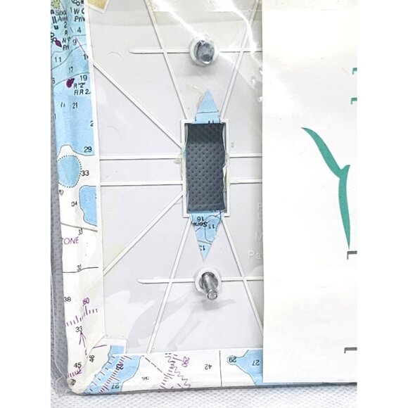 Nautical Chart Double Light Switch Plate Cover With Hyannis Harbor Map Design - Picture 9 of 10